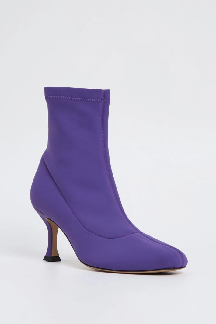 Ankle boot in technical fabric - PURPLE