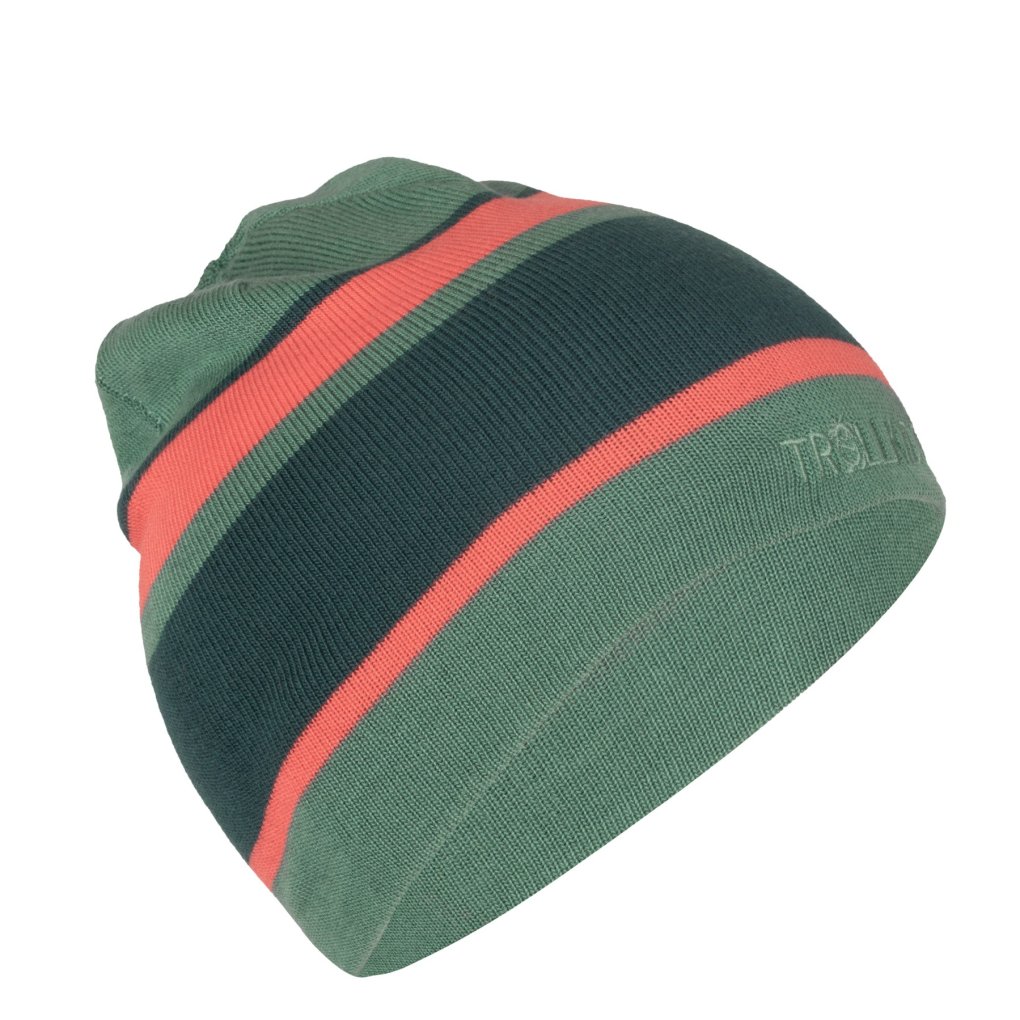 Trollkids Nordland Reversible Cap Kids - Dusty Teal/Midnight Petrol/Coral Pink