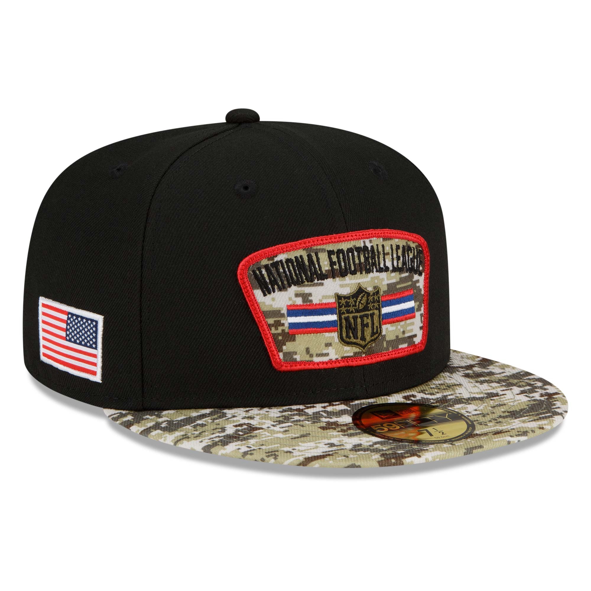 NFL Shield 2021 NFL On-Field Salute to Service New Era 59FIFTY Fitted Cap