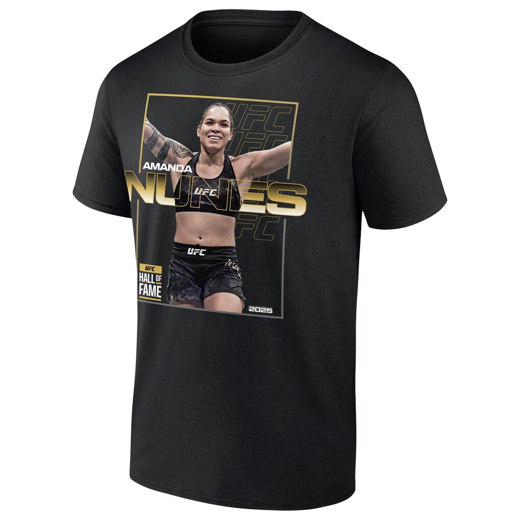 UFC Amanda Nunes Hall of Fame T-Shirt - Black - Mens