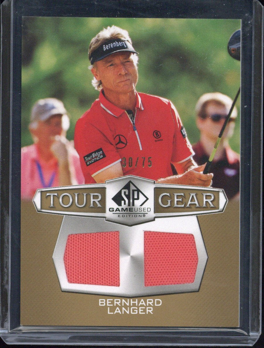 Upper Deck SP Game Used Bernhard Langer Relic /75 #TG-BL