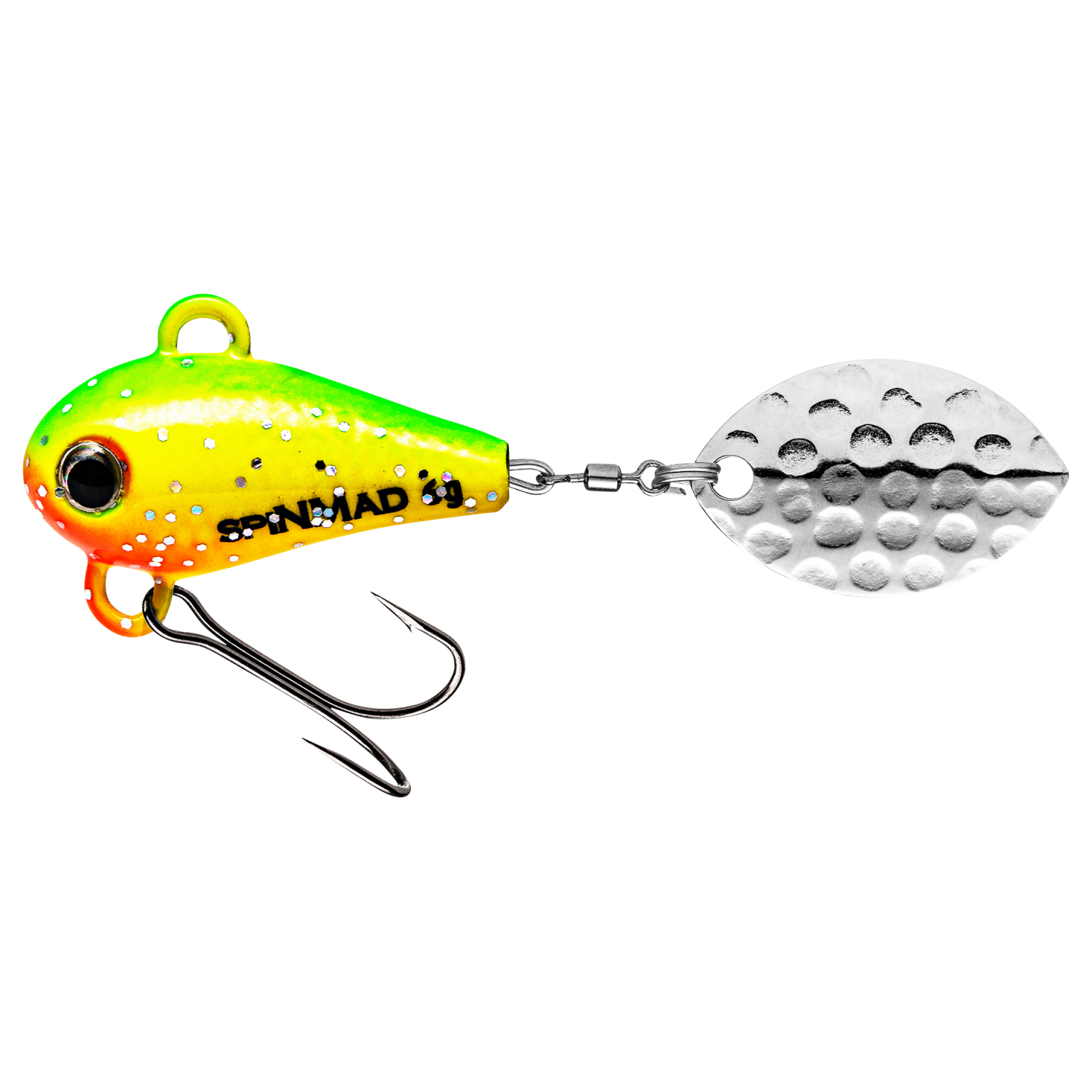 SpinMad Lead Head Spinners Originals (Green Lemon, 6 g)