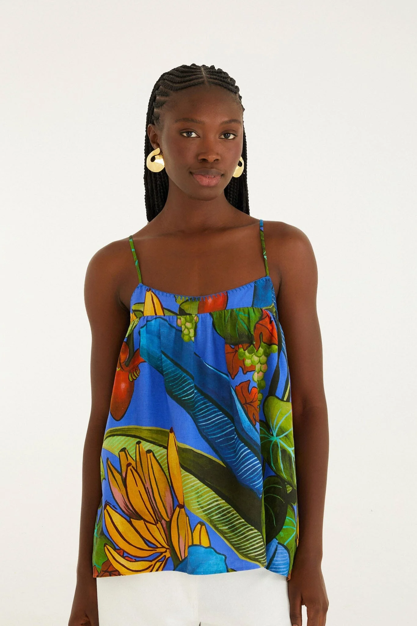 Blue Banana Grapes Blouse