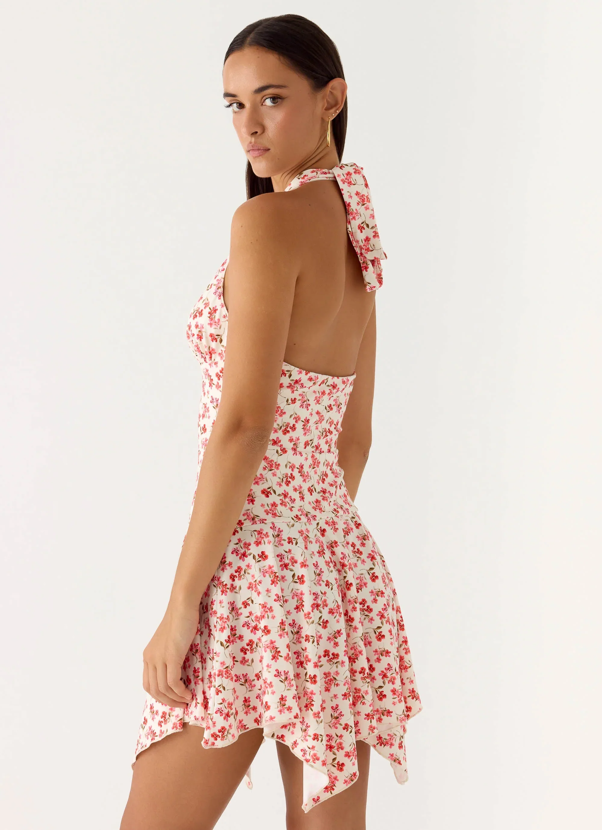 Khrysta Mini Dress - Porcelain Rose