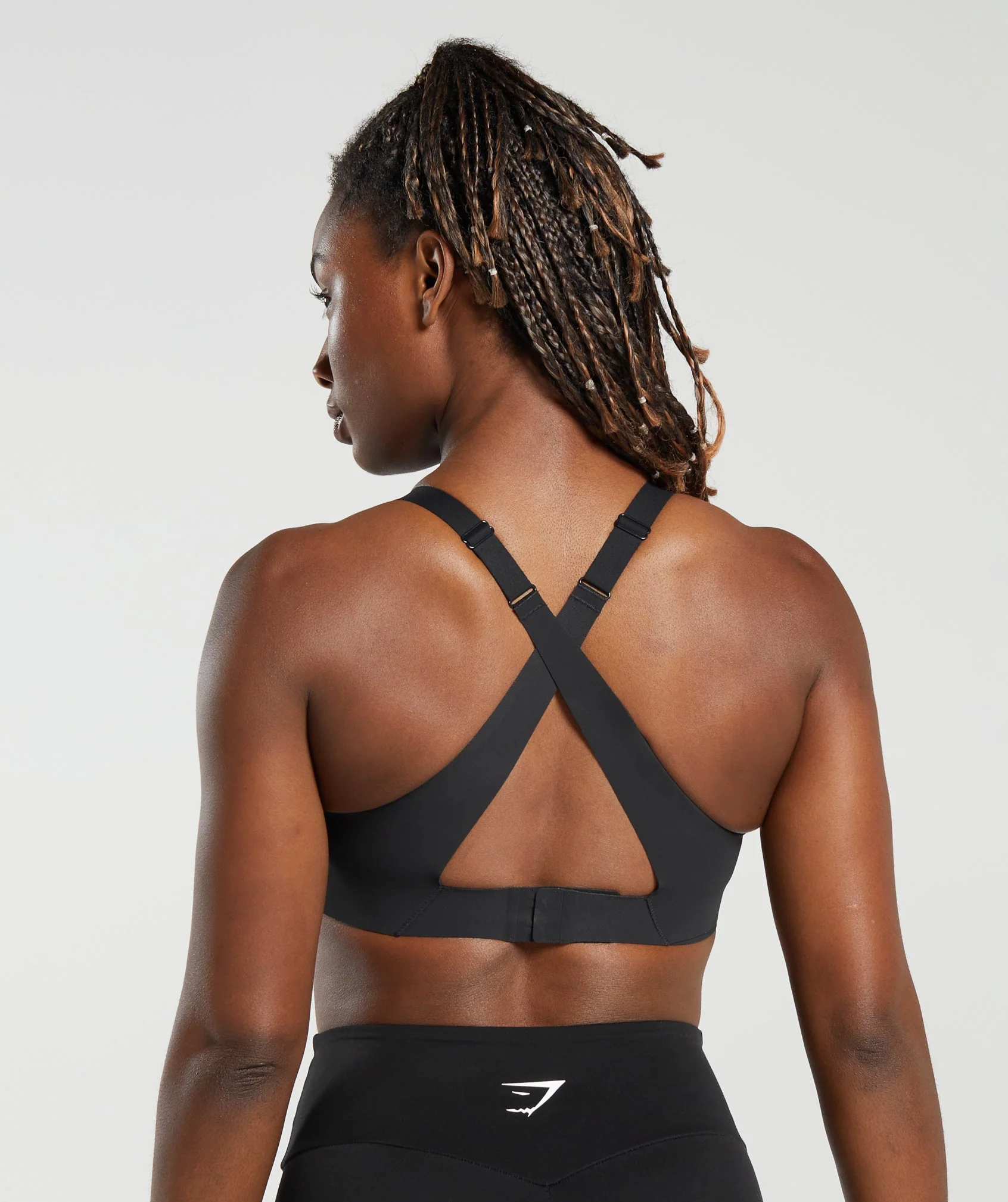 Cross Back Sports Bra Black