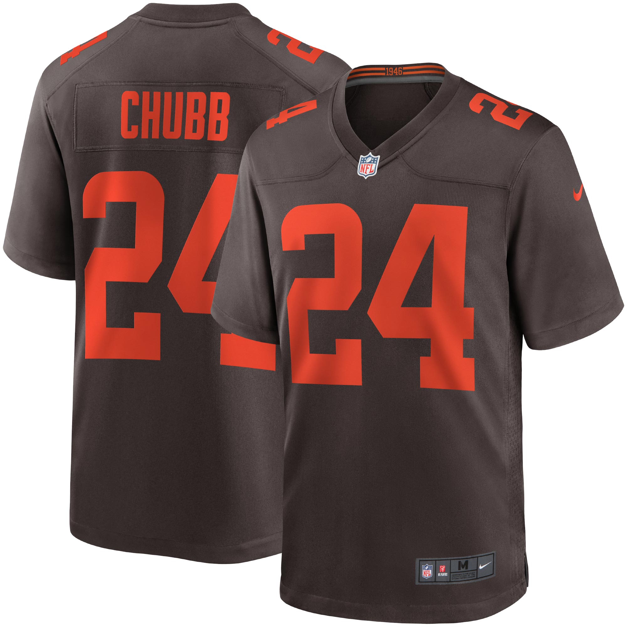 Nick Chubb #24 Cleveland Browns Nike Game NFL Jersey Alternate Brown