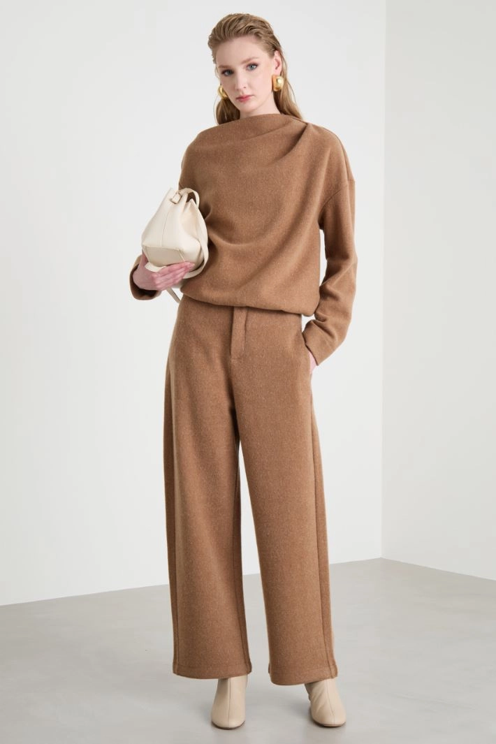 Jersey sweatshirt - BROWN