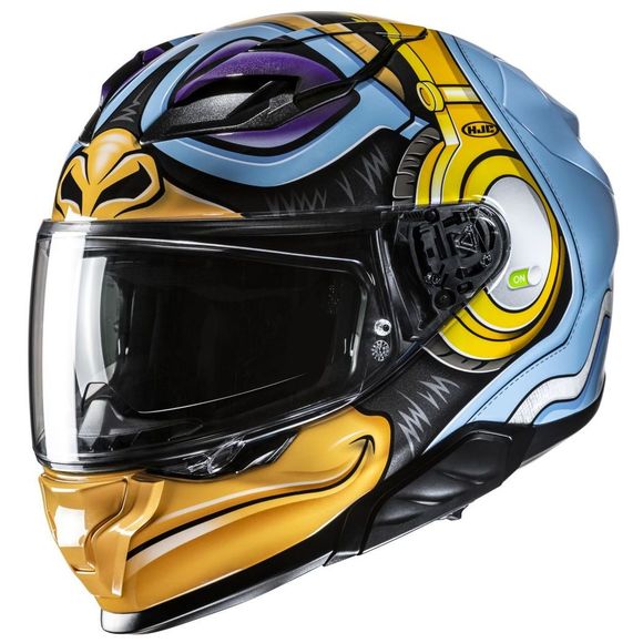 HJC F71 full face helmet - MONKEY DJ - Blue / OrangeRef: HJ1313