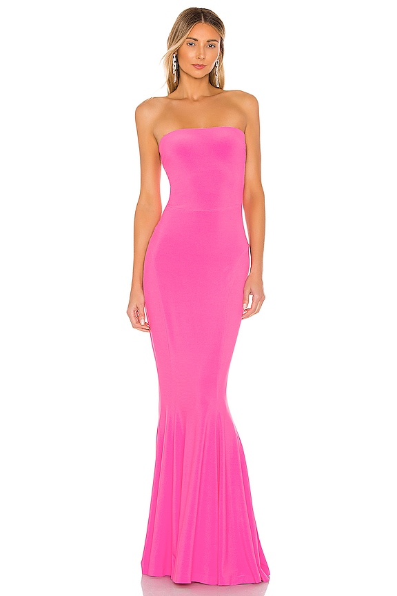 Norma Kamali x REVOLVE Strapless Fishtail Gown