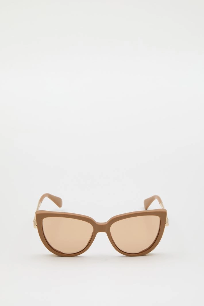 Cat-eye sunglasses - BEIGE