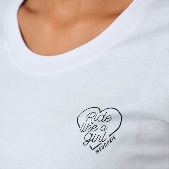 Eudoxie RIDE LIKE A GIRL short-sleeved t-shirt - BeigeRef: EUD0012