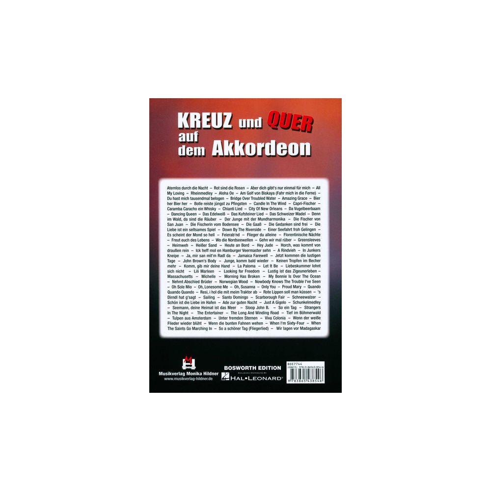 Bosworth Kreuz und Quer Akkordeon 1 – Thomann Ireland