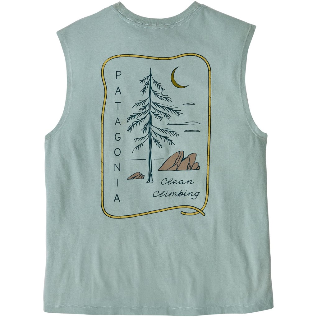 Patagonia Clean Climb Roots Boxy Organic Tank Women - Thermal Blue