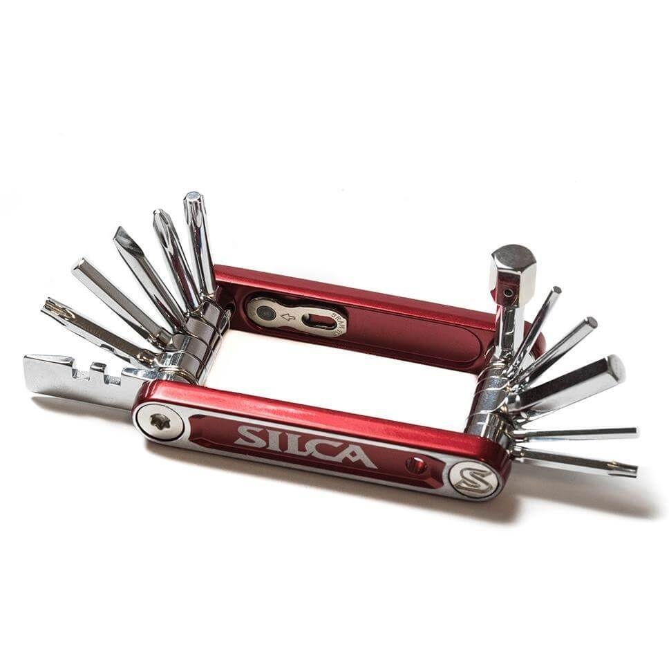SILCA Multitool Italian Army Knife Tredici - red/silver