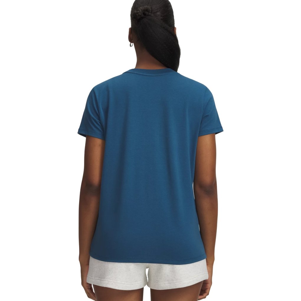 Under Armour UA Rival Core Short Sleeve Shirt Women - Wham Blue/White