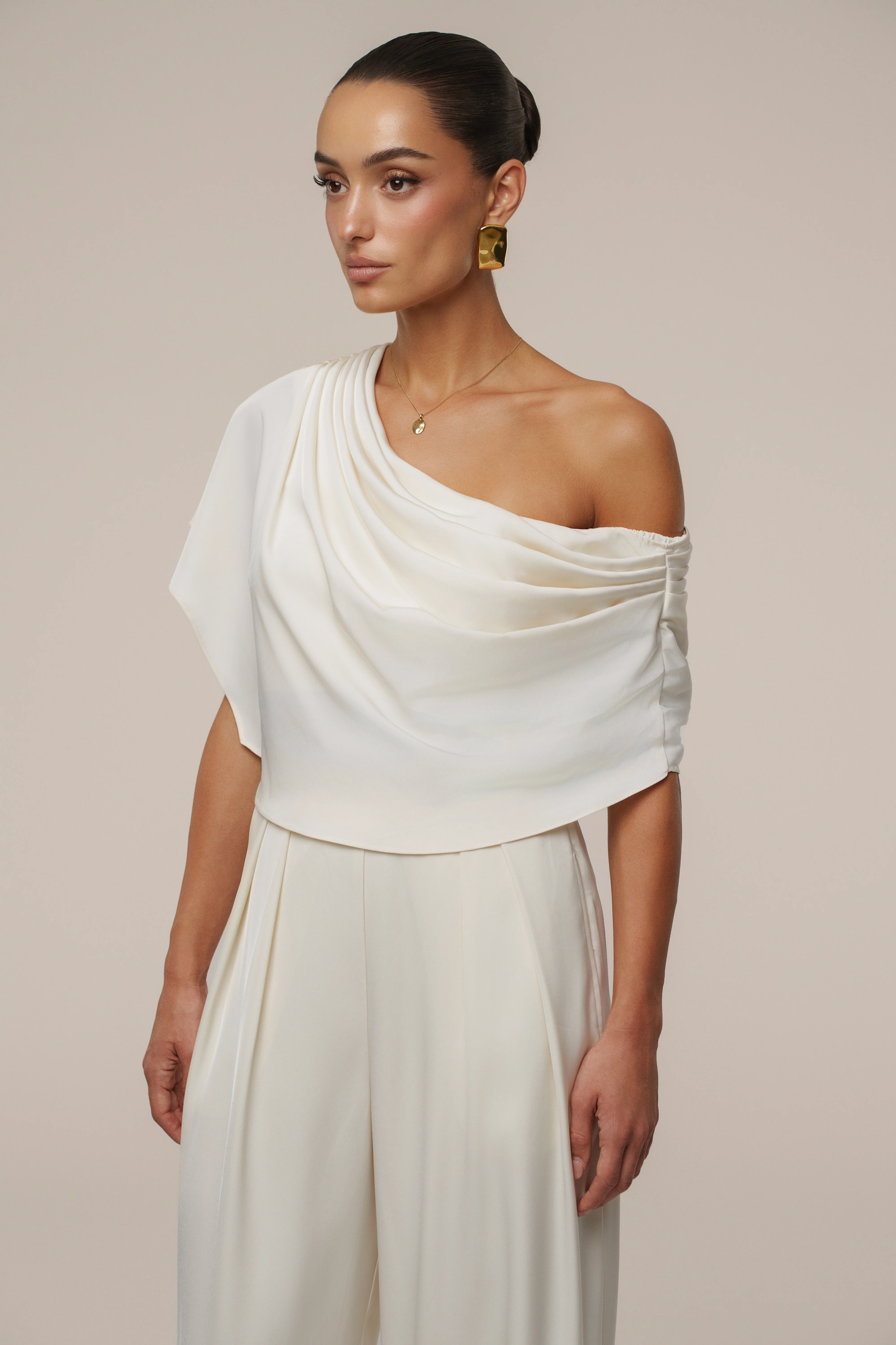 Buttercream Gleam and Glow Satin Top