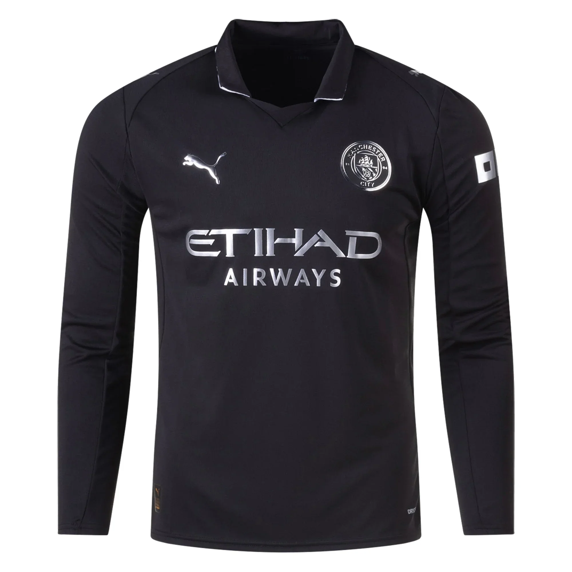 Manchester City Long Sleeve Away Jersey 25/26 ( Black)