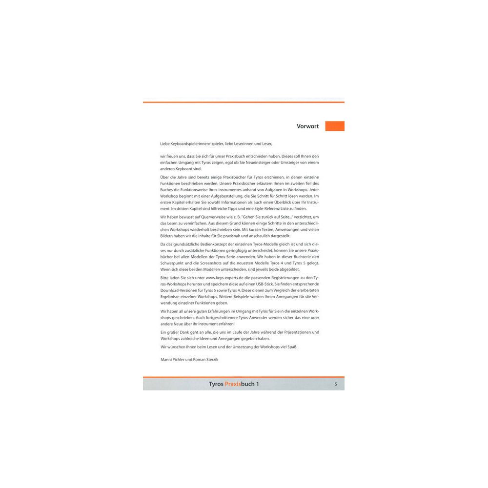 Keys Experts Verlag Tyros Praxisbuch  1 – Thomann Ireland