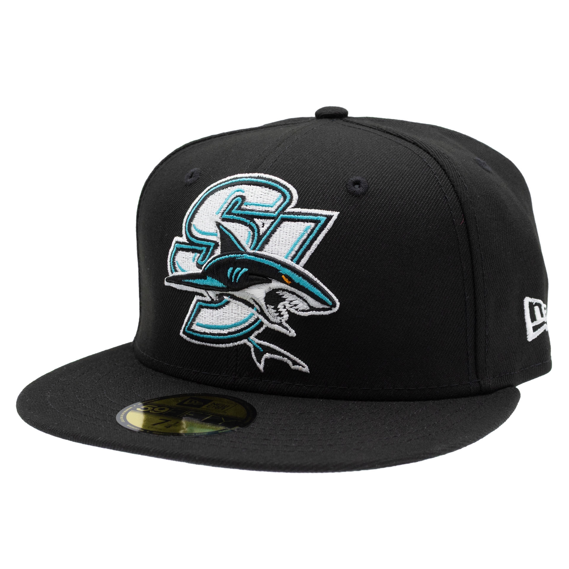 San Jose Sharks SJ Logo 59FIFTY Fitted NHL Cap Black