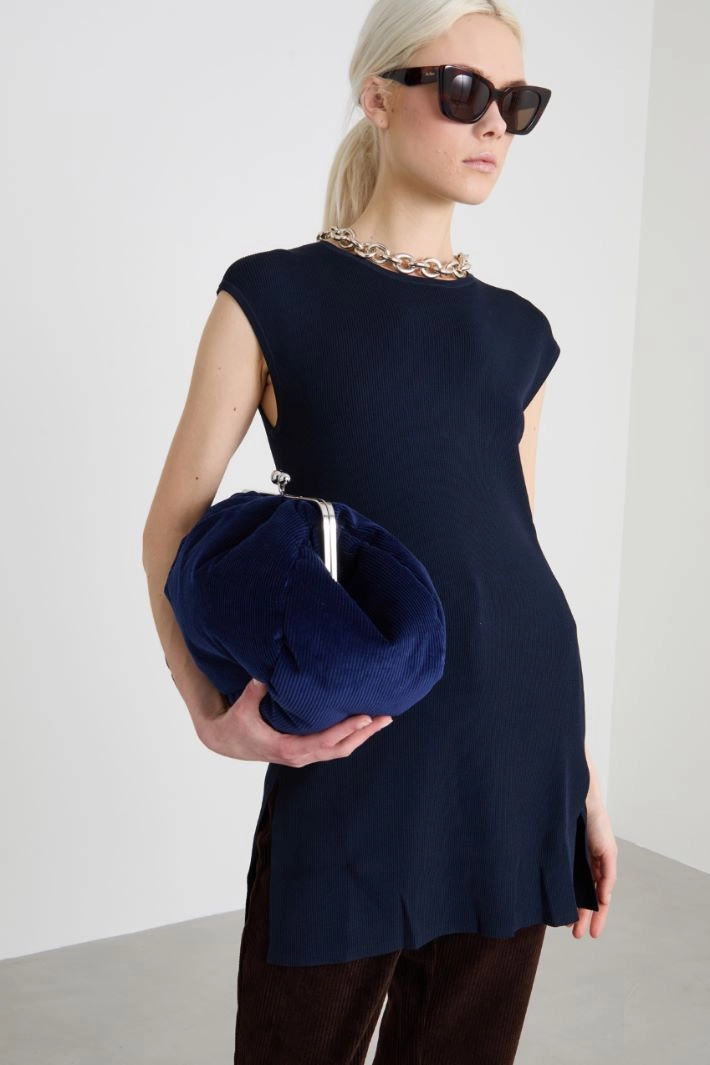 Viscose yarn sweater - NIGHT BLUE