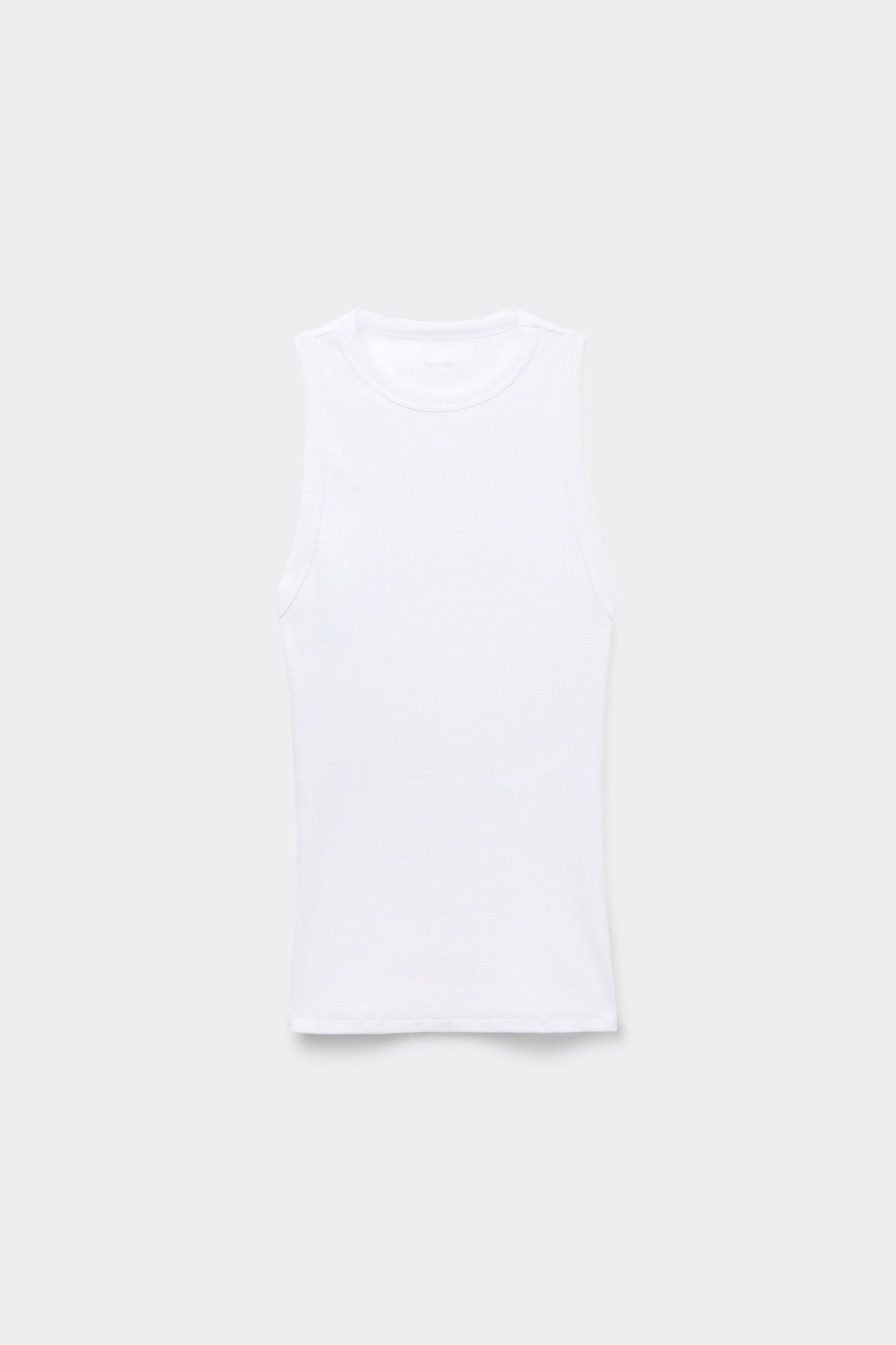 Ribbed Cotton Racer Back Camisole