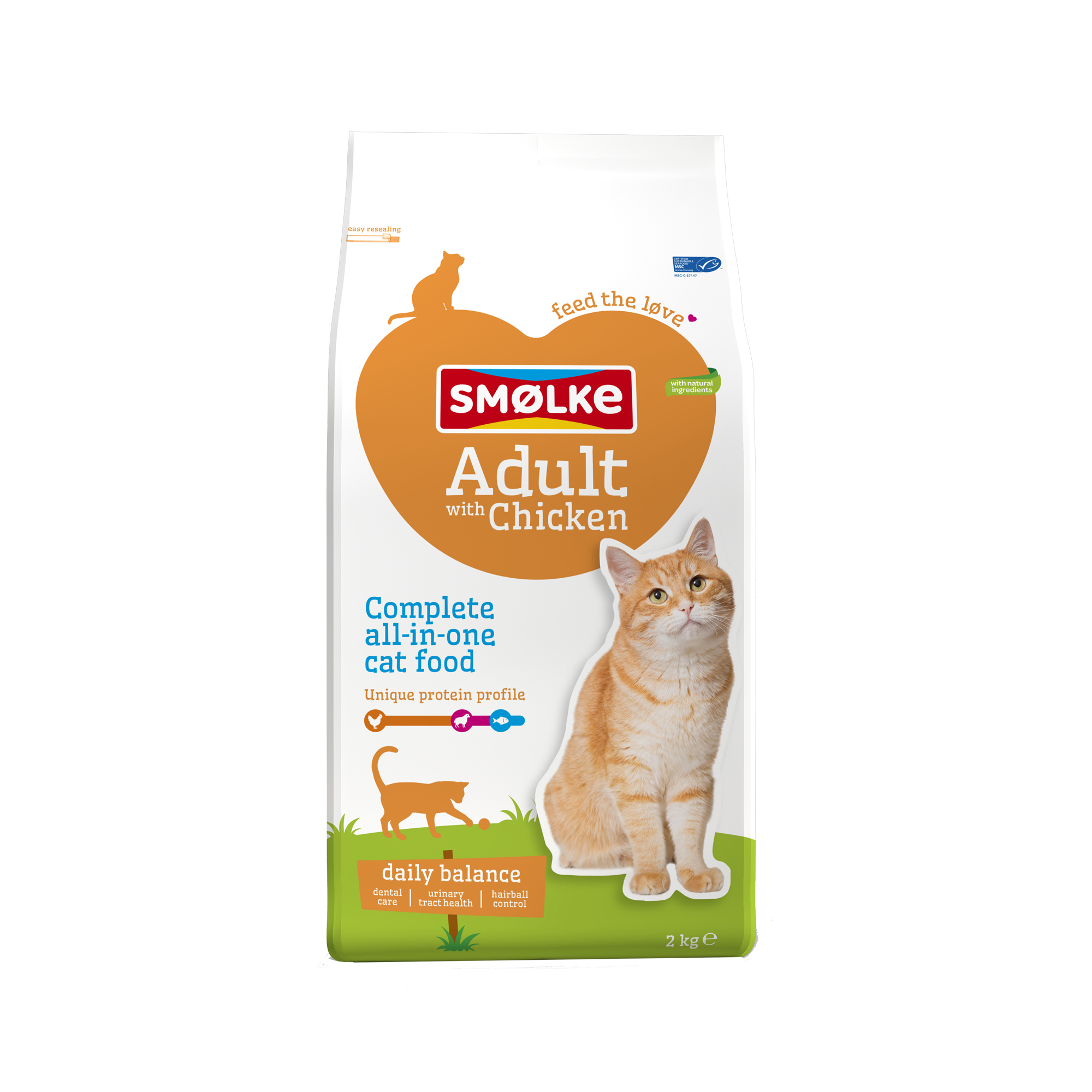 Smølke Cat Adult Chicken & Rice - 4kg