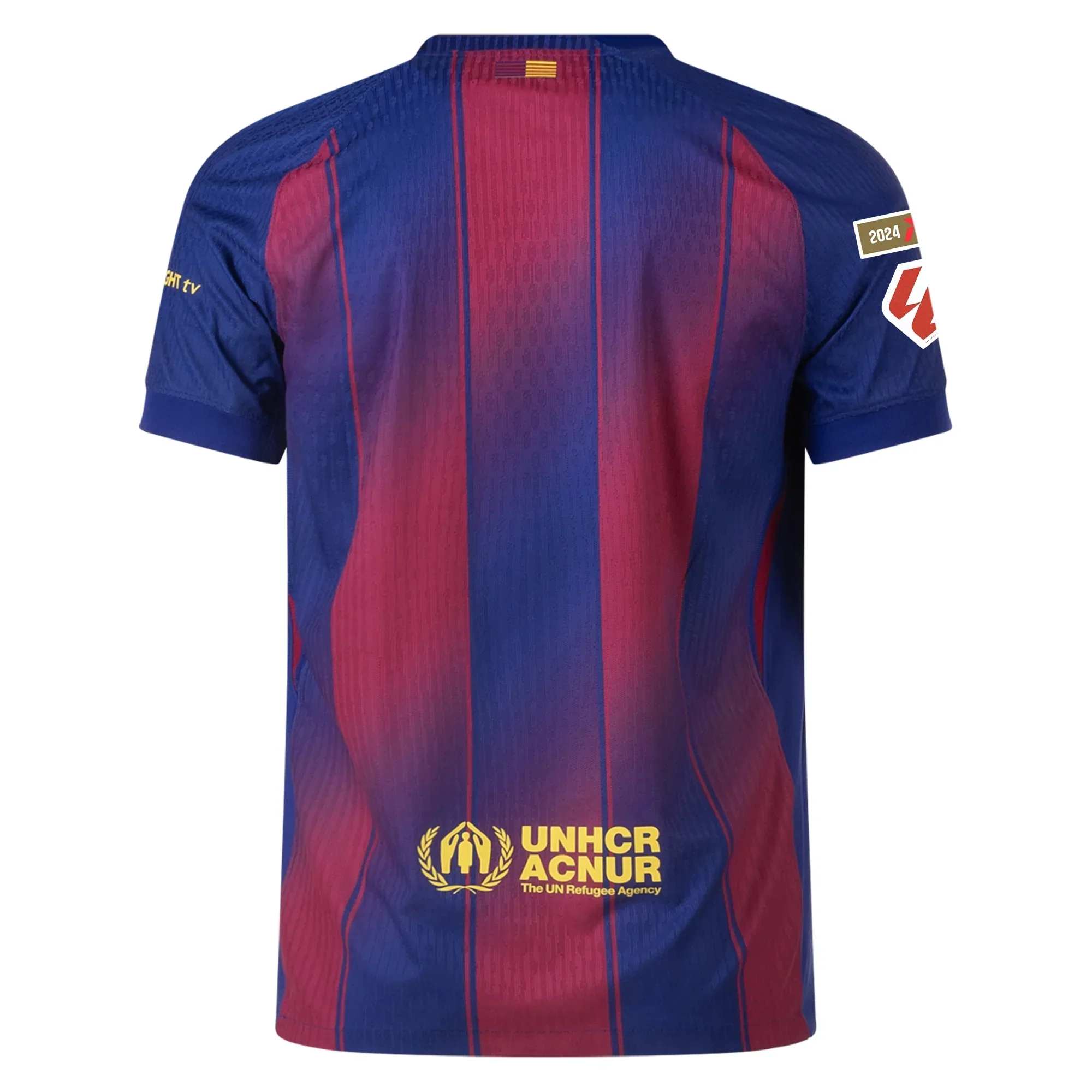 Barcelona Authentic Home Jersey w/ La Liga Champion Patches 25/26 (Deep Royal Blue/Midwest Gold)