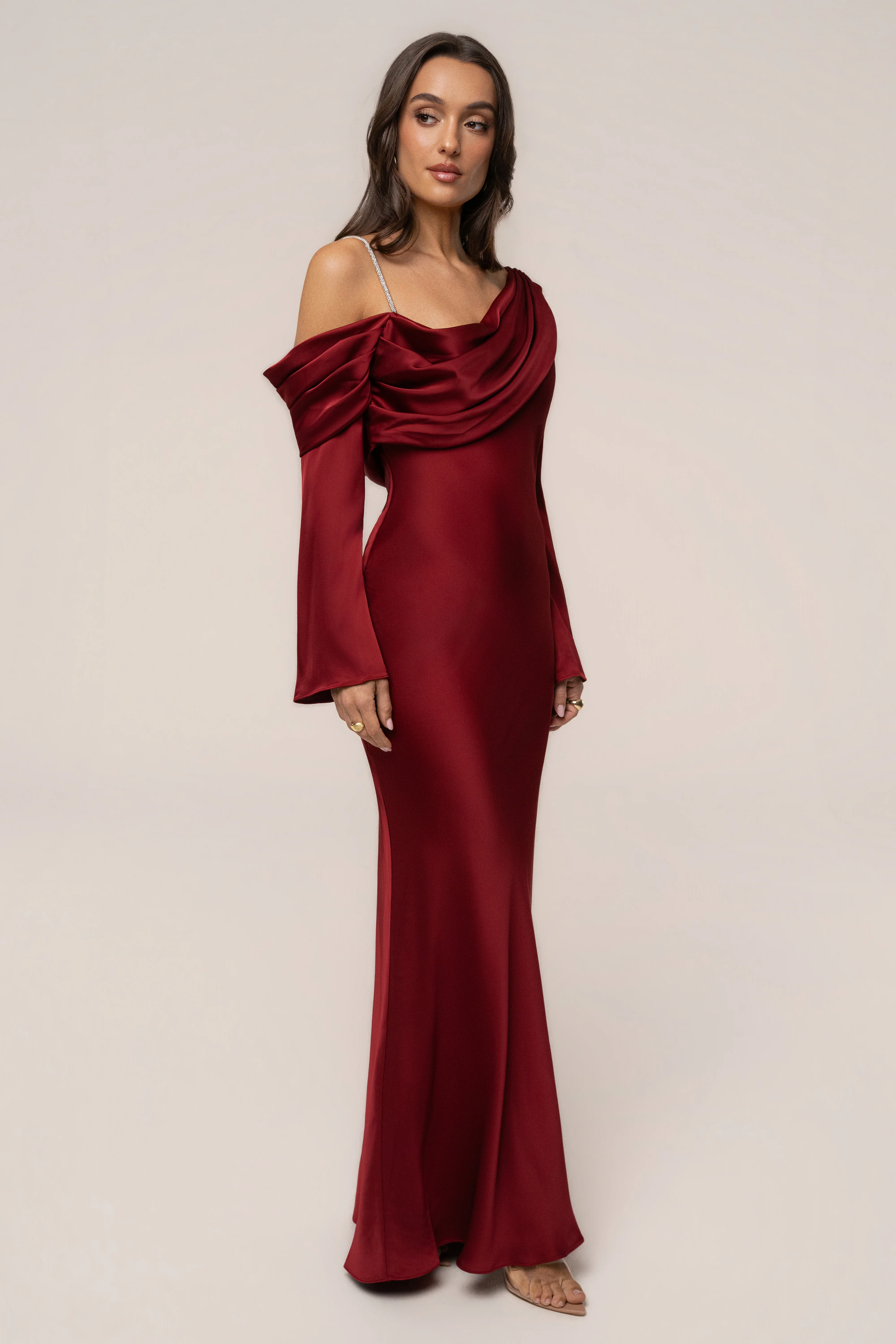 Red One And Only Satin Dress