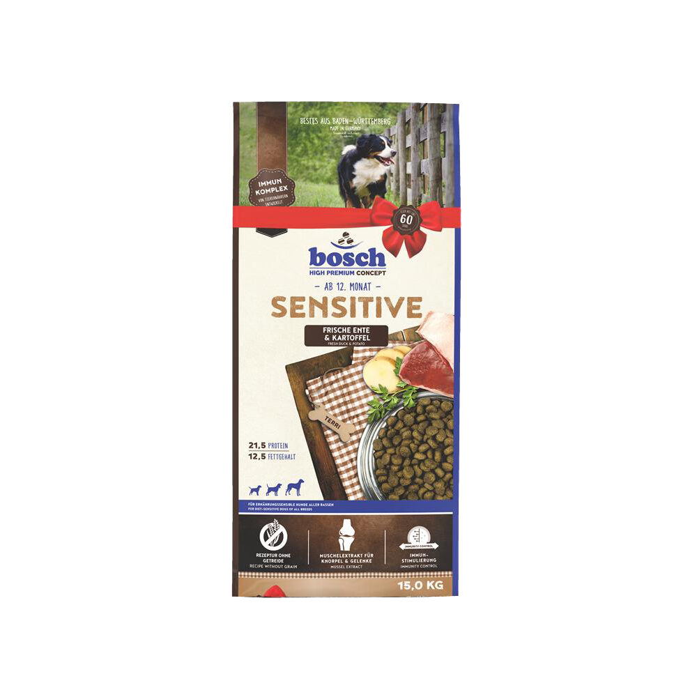 Bosch Sensitive Dog Food - Duck and Potato - 15 kg
