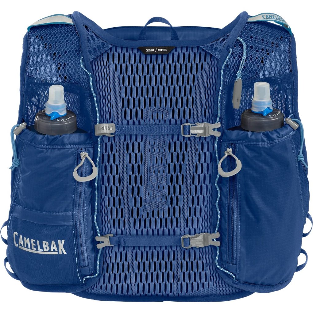 CamelBak Zephyr Pro 12 Hydration Running Vest + 2 x 500ml Quick Stow™ Flasks - galaxy blue