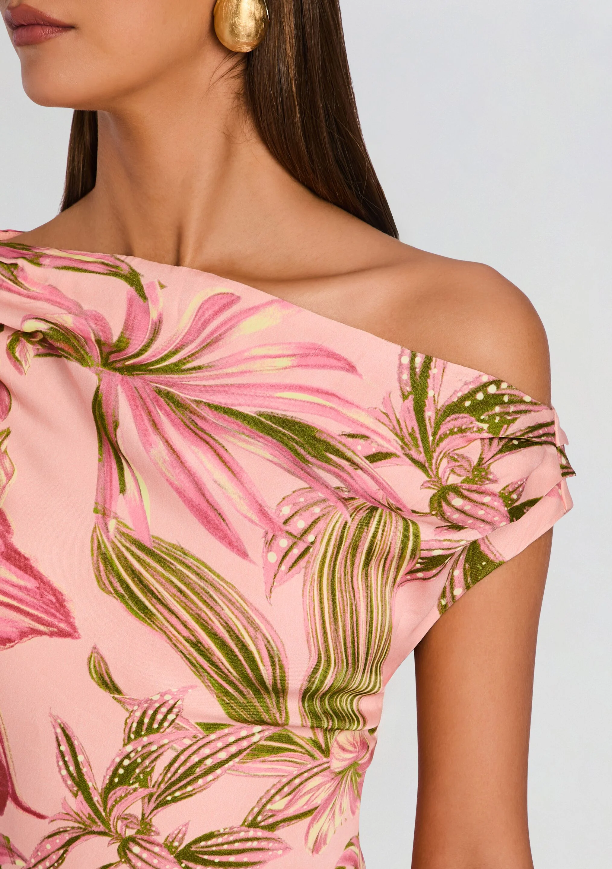 Cain One Shoulder Maxi Dress