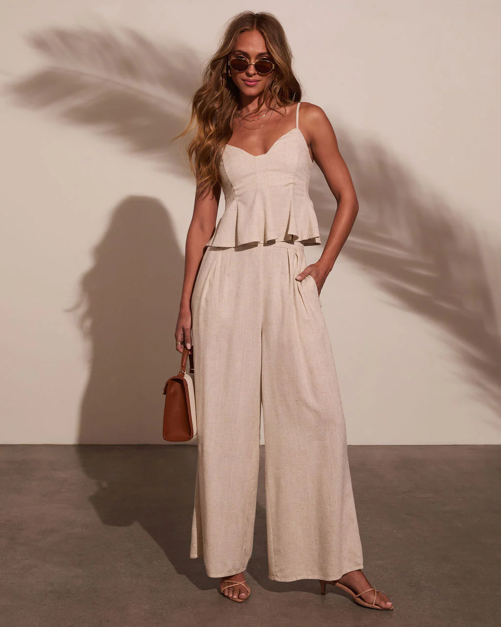 Pipper Linen Peplum Top