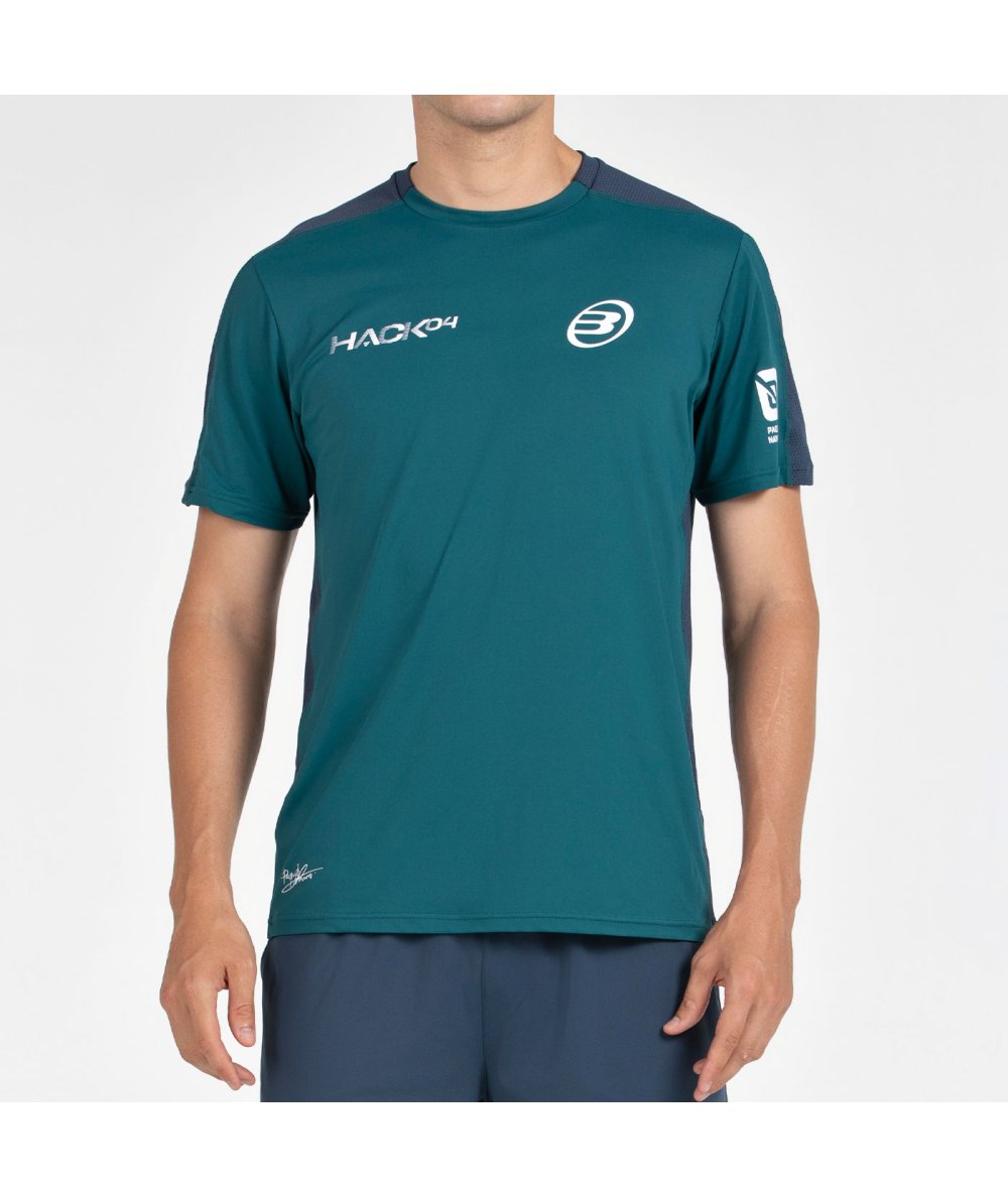 CAMISETA BULLPADEL PAQUITO 25I VERDE OSCURO