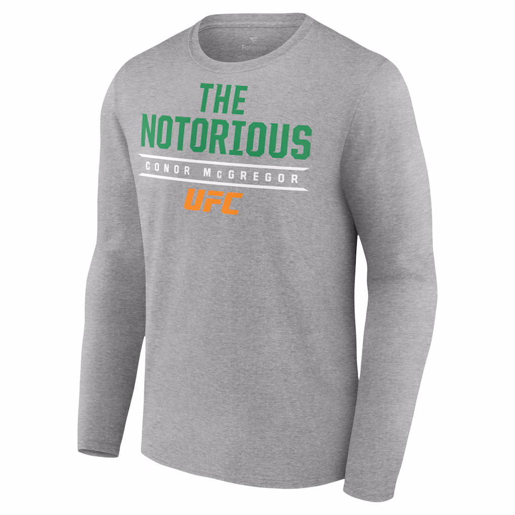 UFC Conor McGregor The Notorious Conor McGregor Long Sleeve T-Shirt - Mens