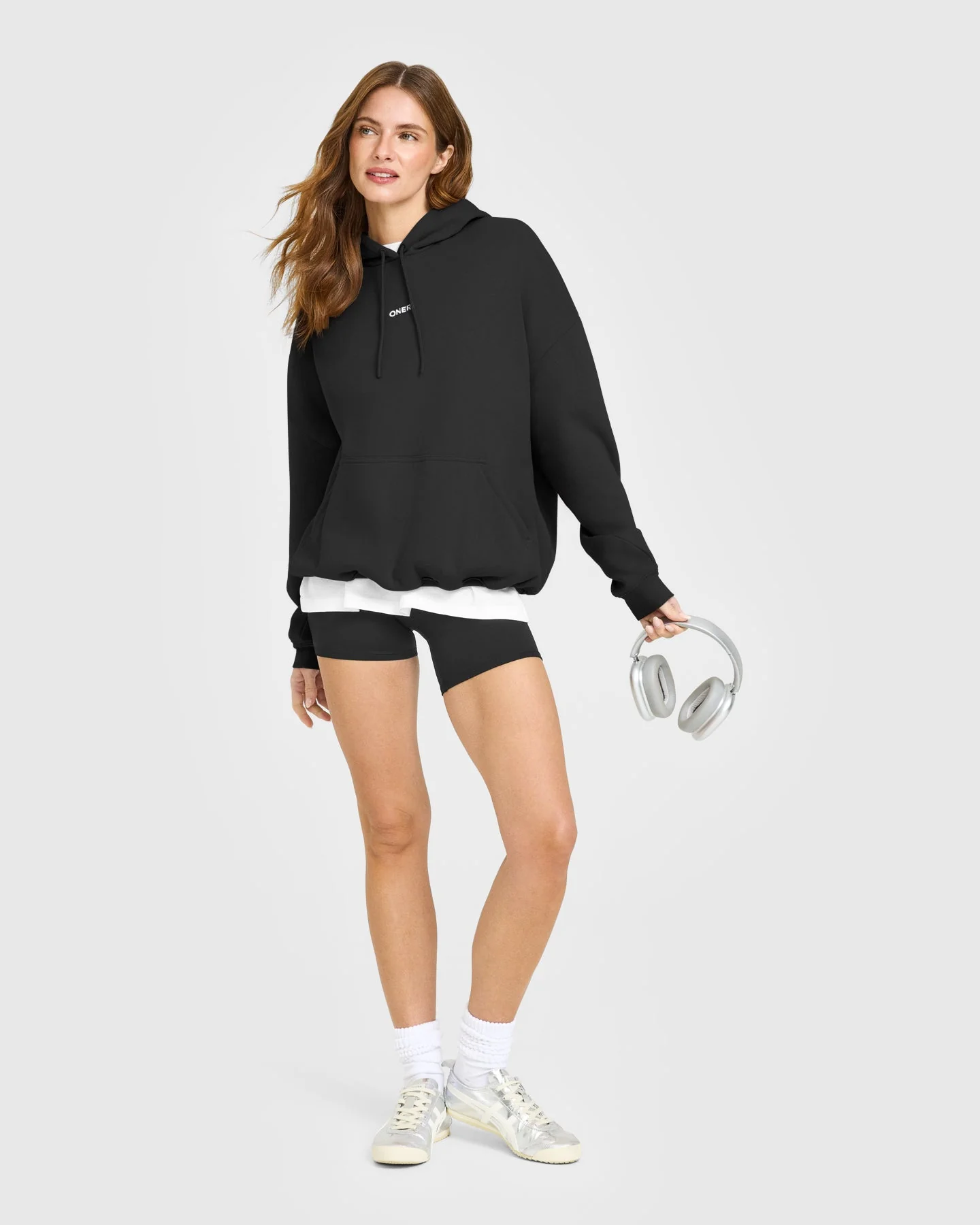 Mid Weight Relaxed Hoodie | Soft Black
