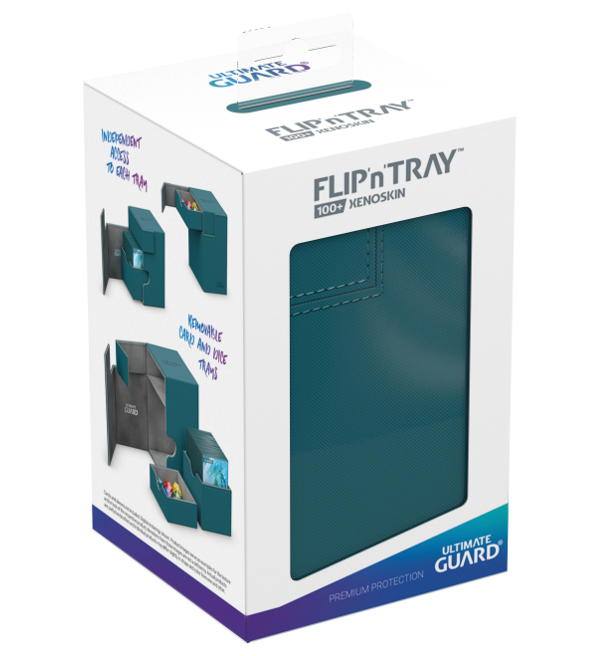 Ultimate Guard Flip'n'Tray Deck Case 100+ Standard Size XenoSkin - Petrol
