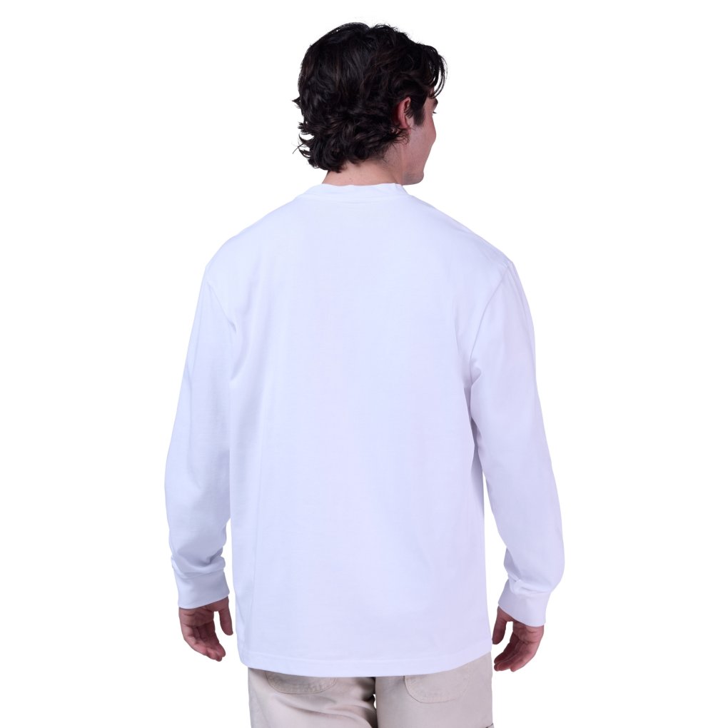 FOX Wordmark Oversized Longsleeve Tee Men - optic white