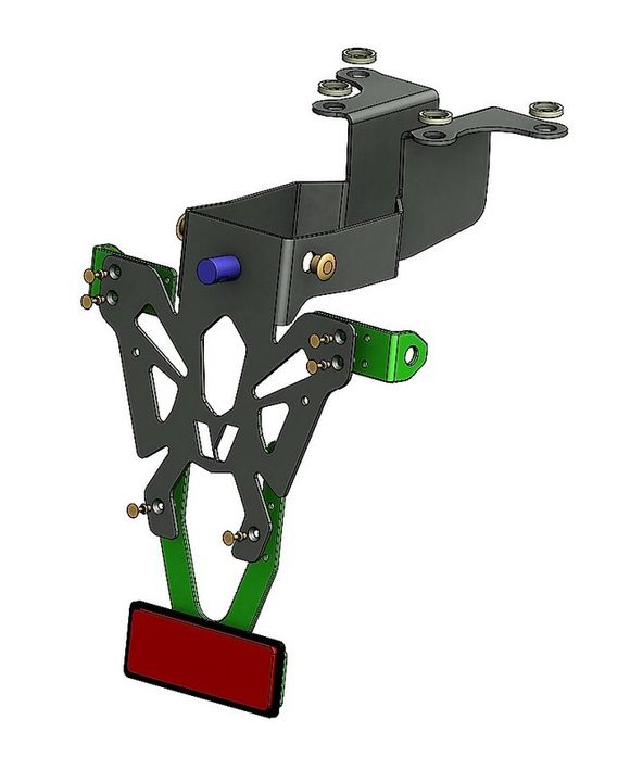 Support de plaque Bihr noirRef : BI00136A / 1061167