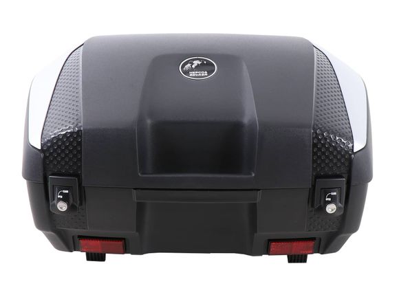Top case Hepco & Becker Junior 55 - capot argentés - noir UniverselRef : HBE00225A / 610047 00 09