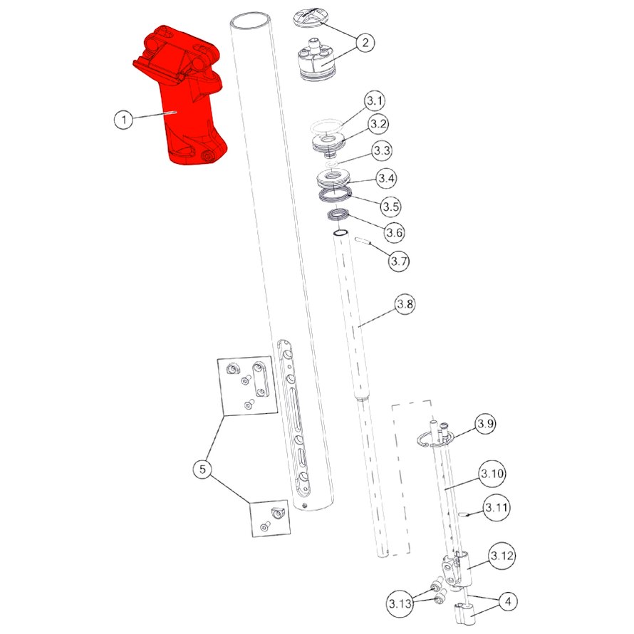 BMC Saddle Clamp for Trailsync Seatpost - long - 301248