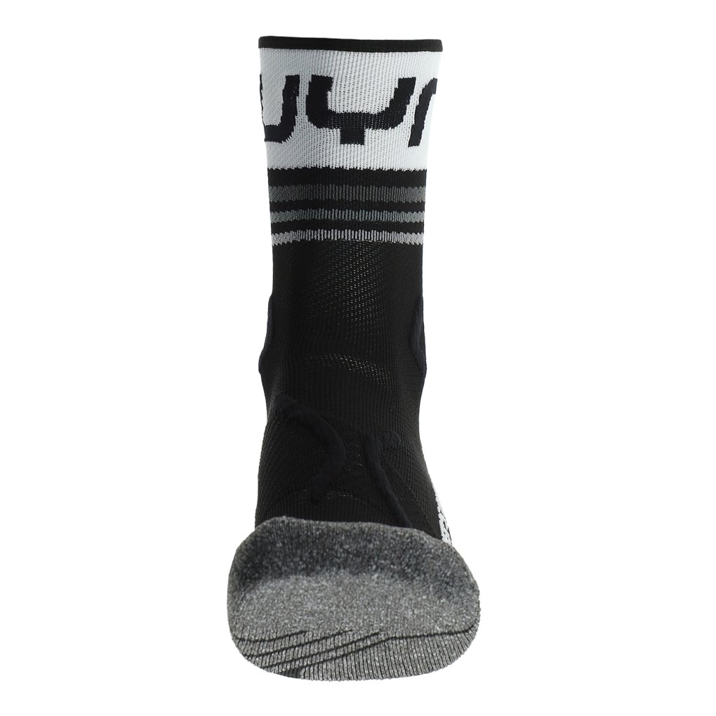 UYN Runner's One Short Cut Socks Men - Black/White