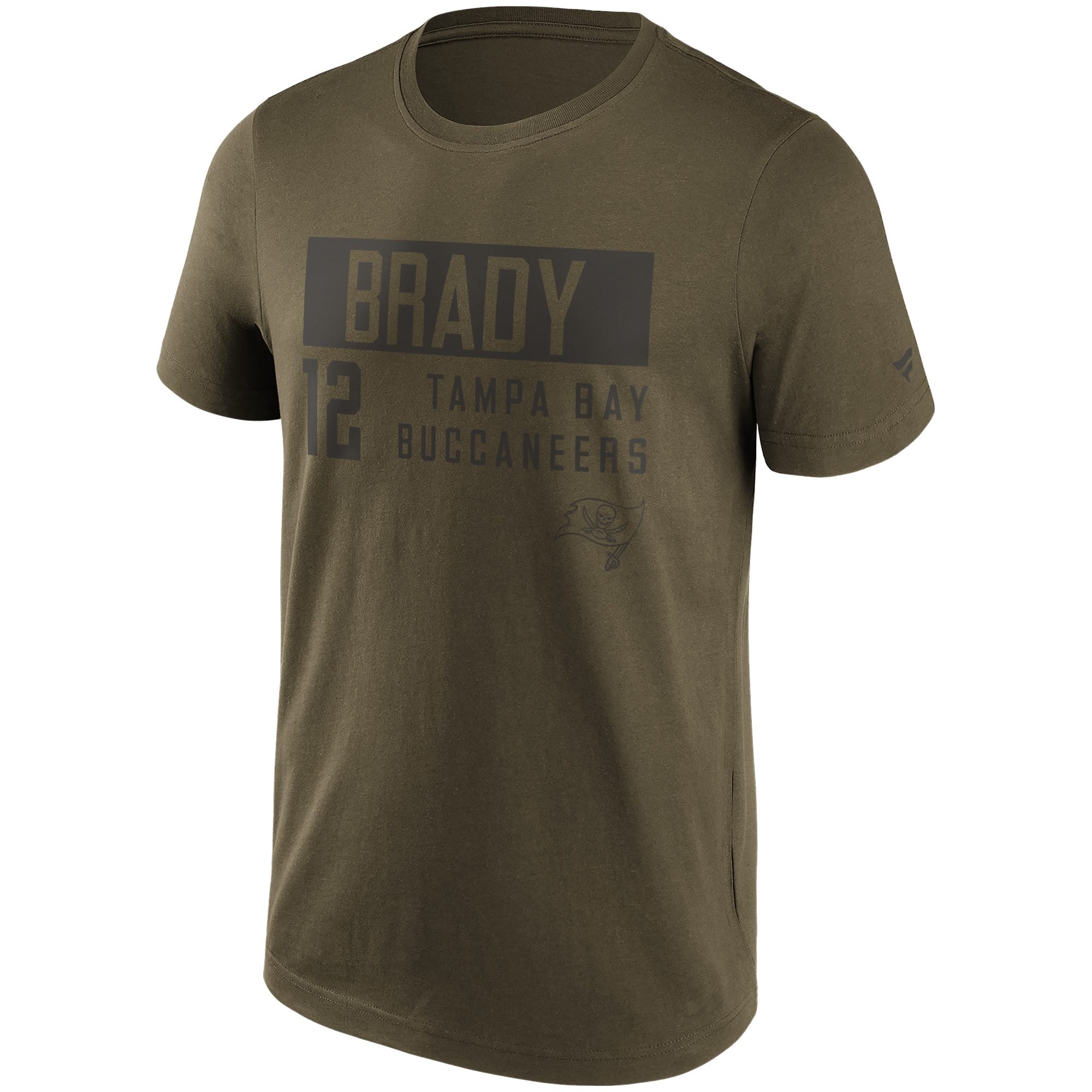 Tom Brady Tampa Bay Buccaneers Camo Fashion NFL T-Shirt Kahki