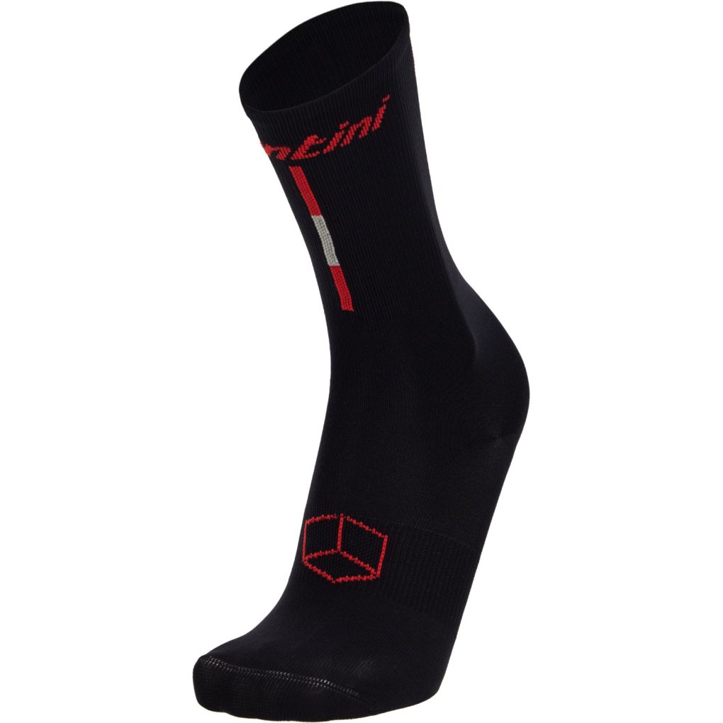 Santini Paris Roubaix High Profile Cycling Socks RE652HPGIBUS - Black
