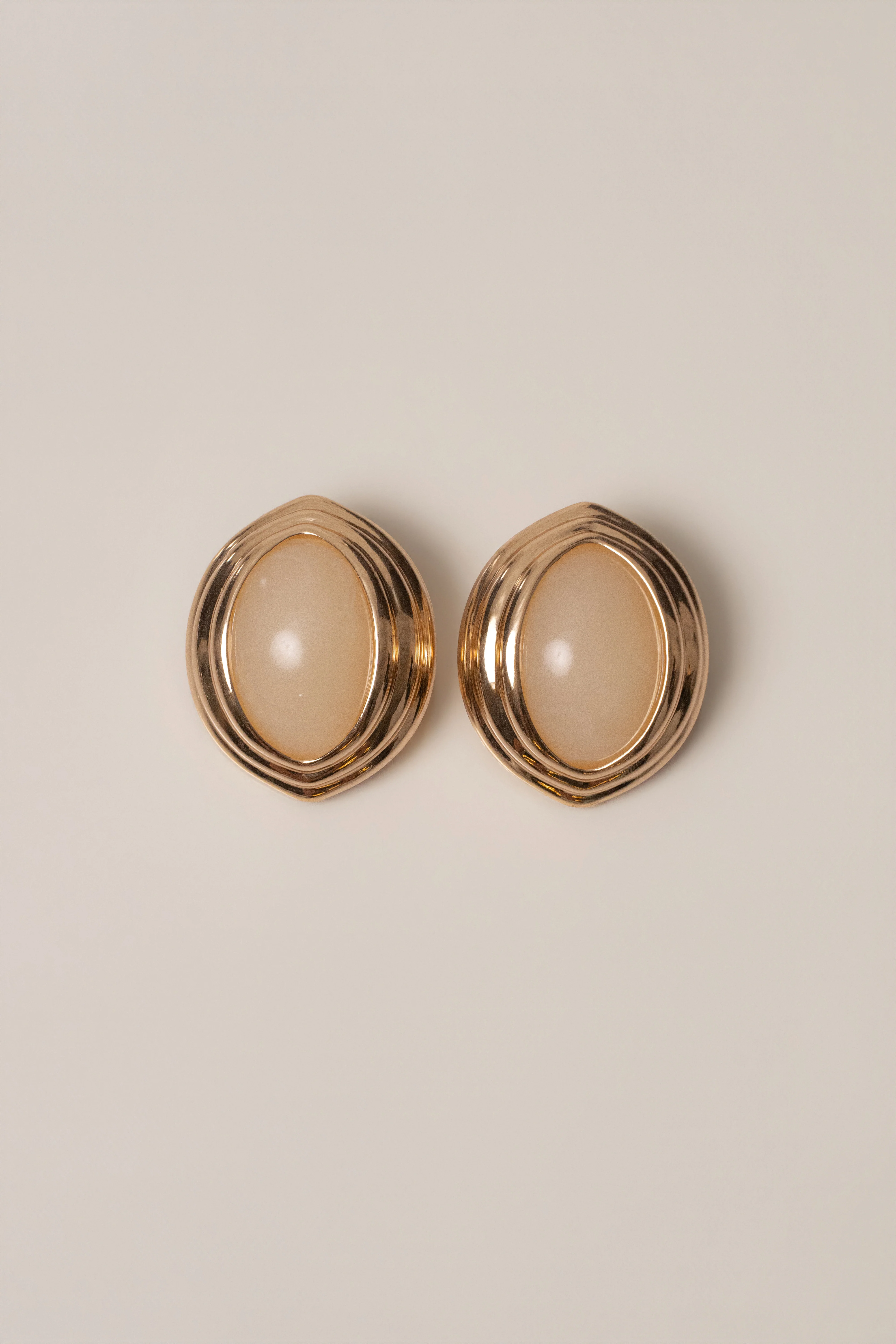 Ivory Inner Glow Stone Earrings
