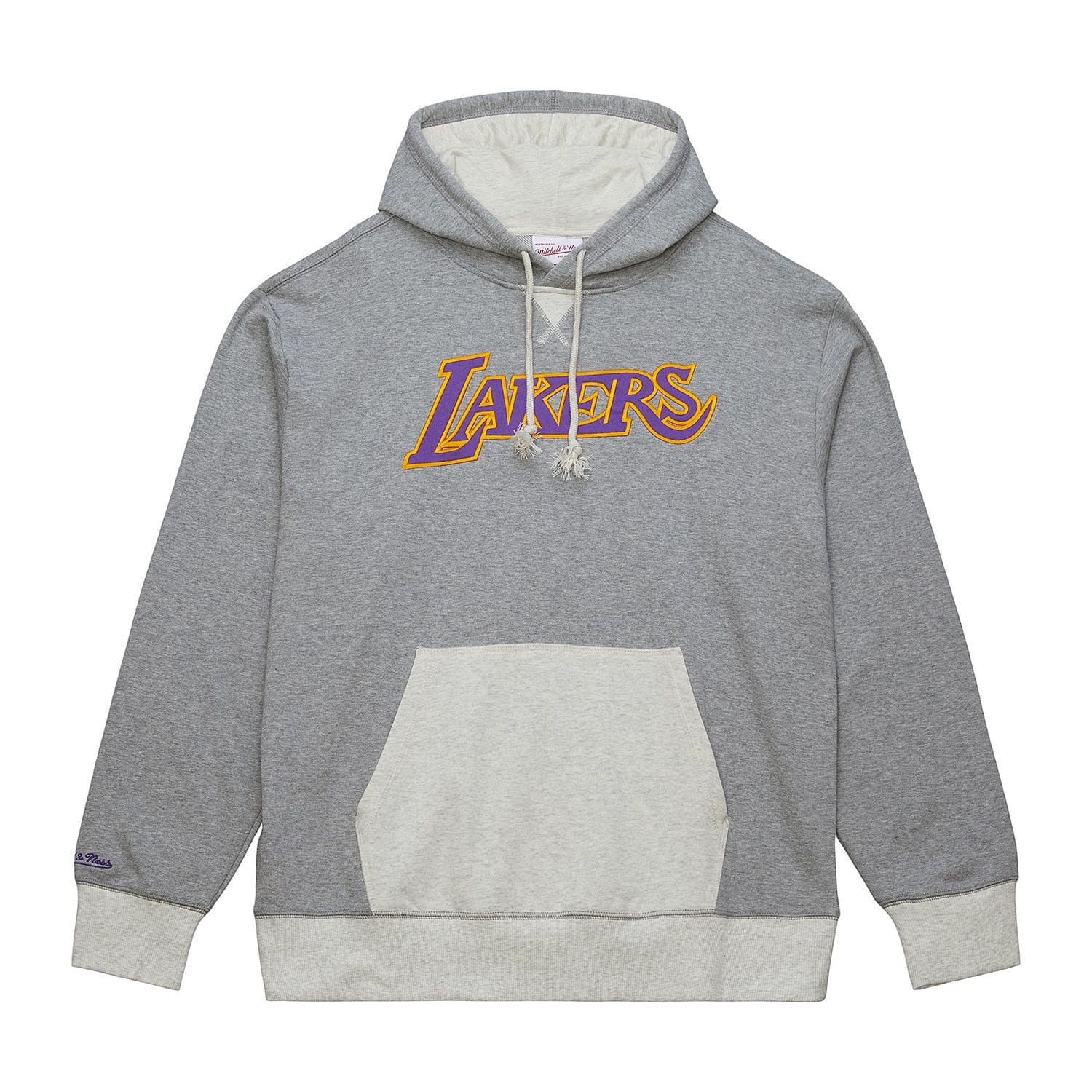 Los Angeles Lakers Mitchell & Ness Heritage Fleece NBA Hoodie Gray