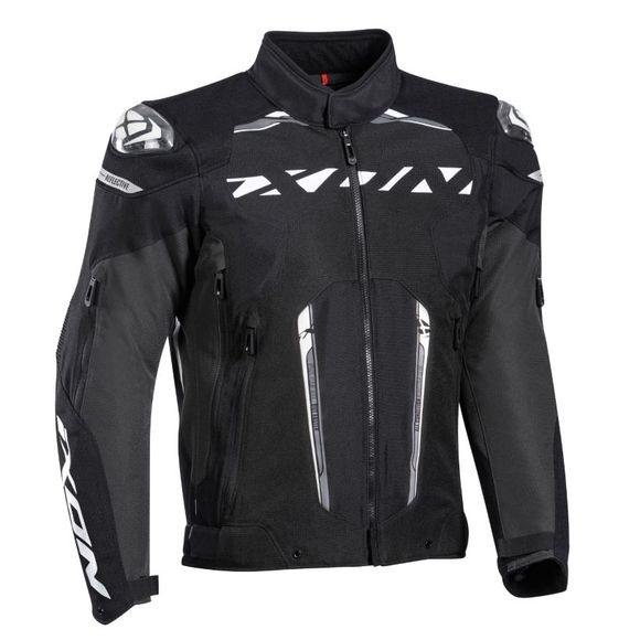 Ixon Blaster - Black / White Motorcycle JacketRef: IX1517-C143