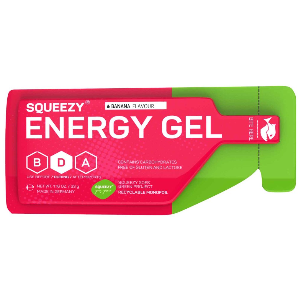 Squeezy Energy Gel - Carbohydrate Gel - Mixed Box - 12x33g