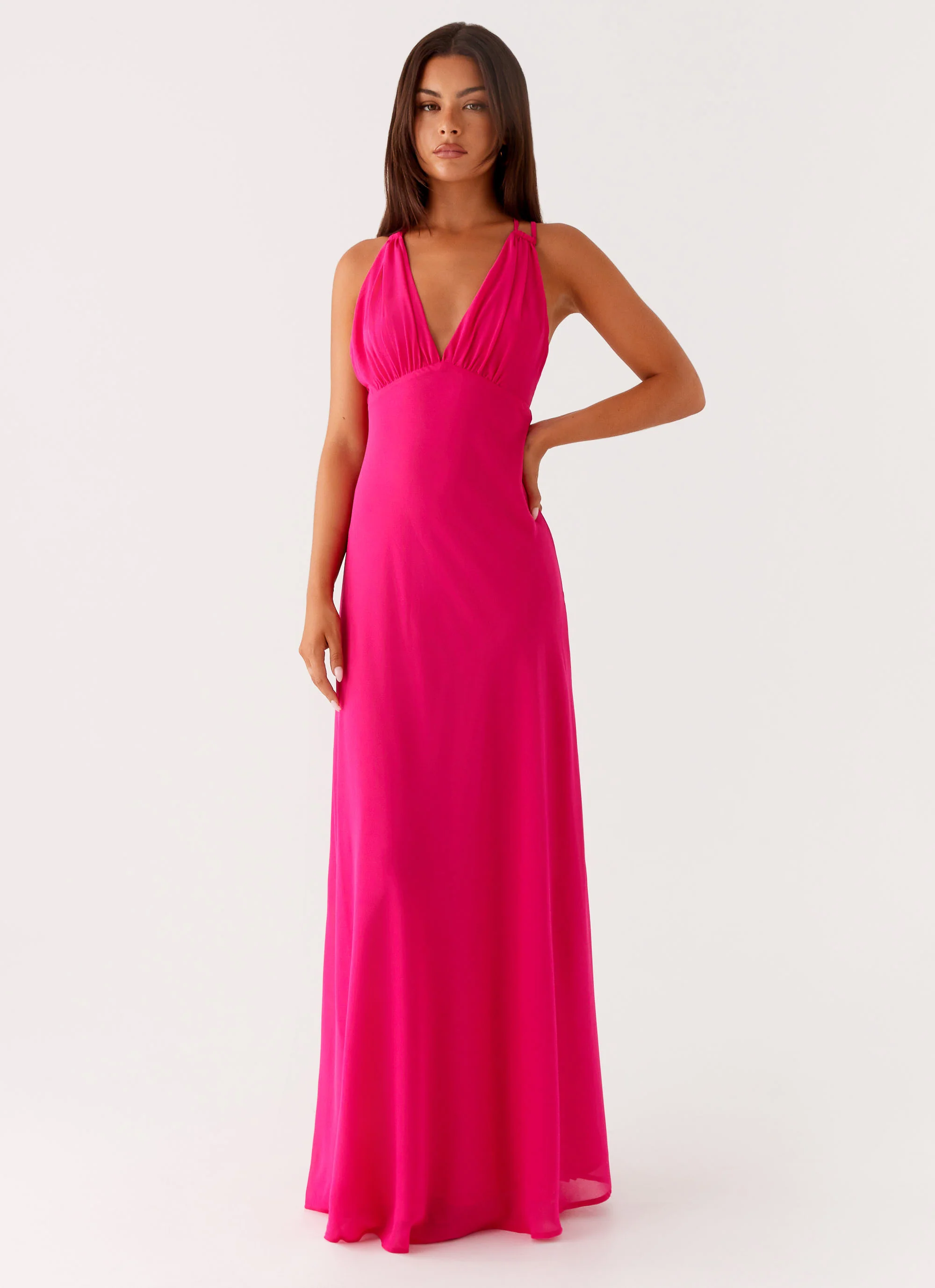 Kacia Maxi Dress - Fuchsia