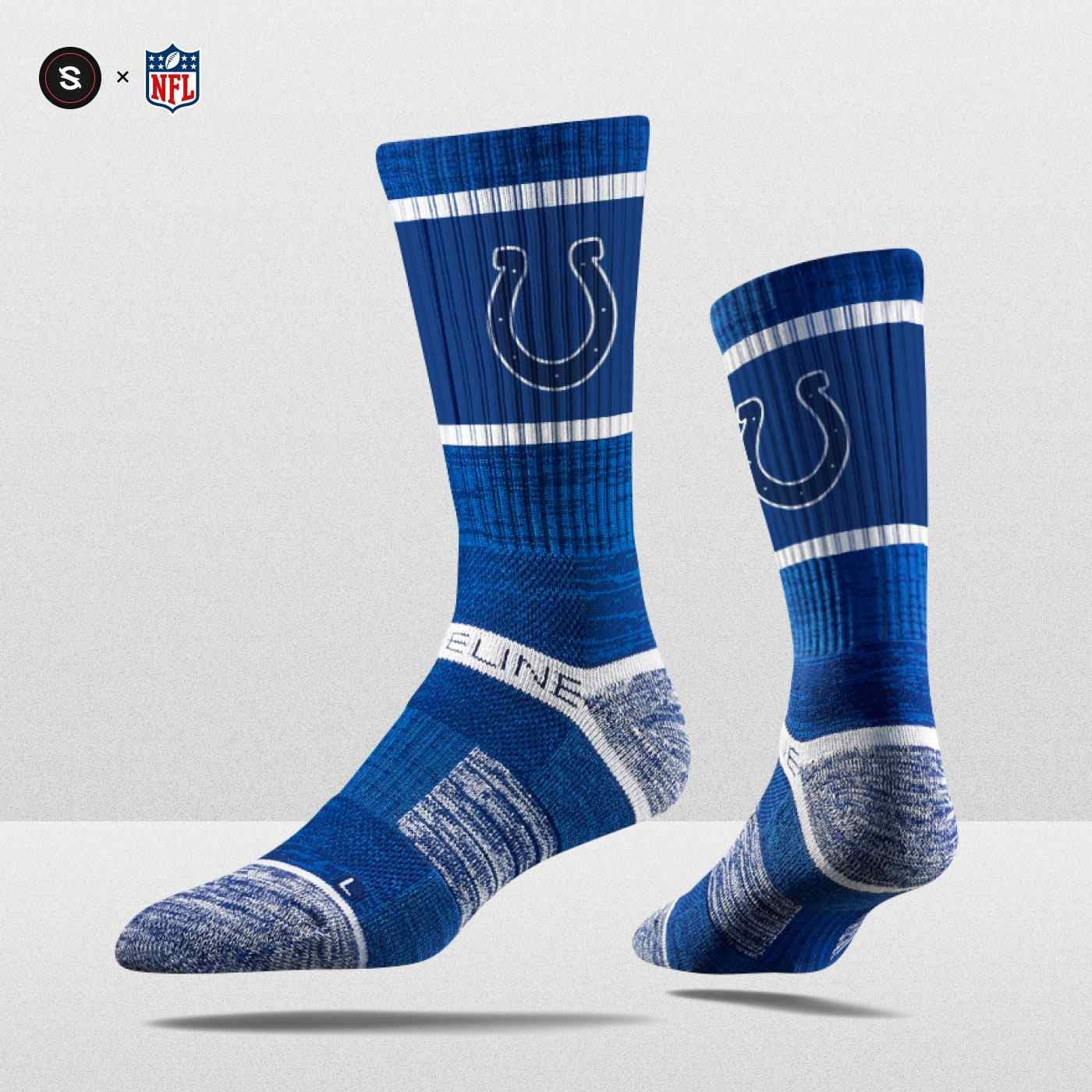 Indianapolis Colts Strideline Premium NFL Crew Socks
