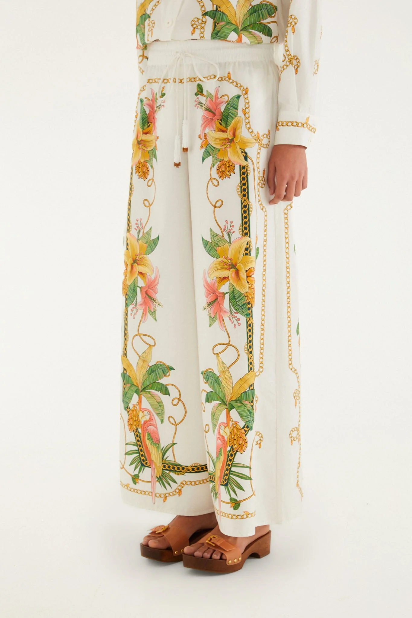 Tropical Royalty Off-White Pants